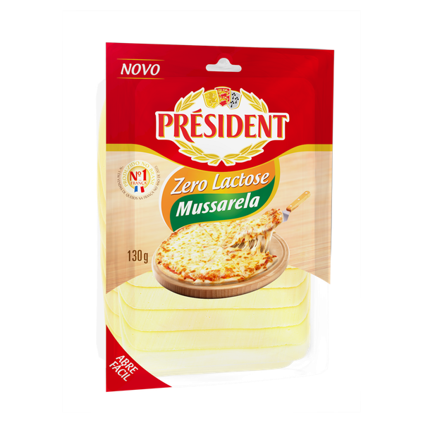 Queijo Mussarela Président Zero Lactose Fatiado 150g