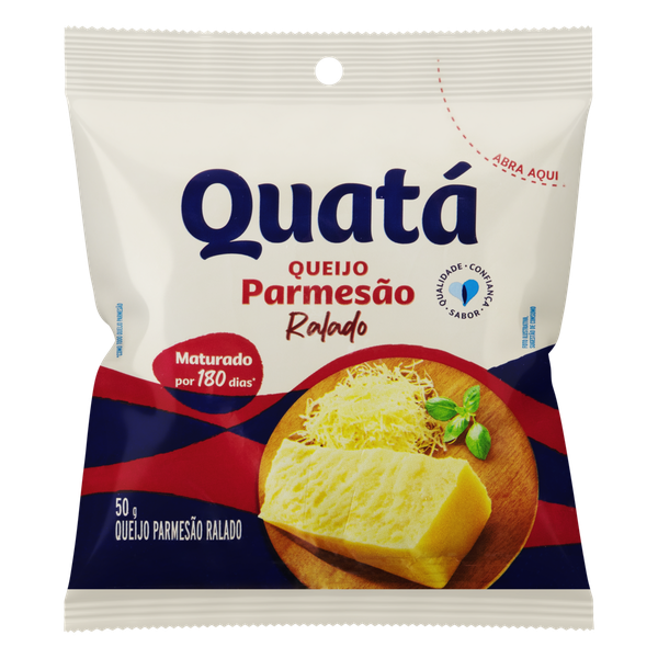Queijo Parmesão Quatá Ralado 50g