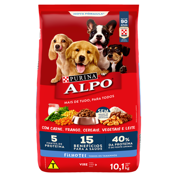 Ração Alpo Filhote Carne e Cereais 10,1kg