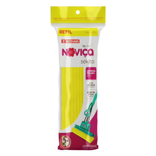 Refil Espuma Mop Noviça Sekito