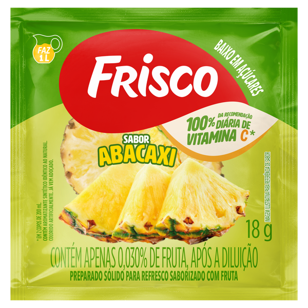 Refresco em Pó Frisco Abacaxi 18g