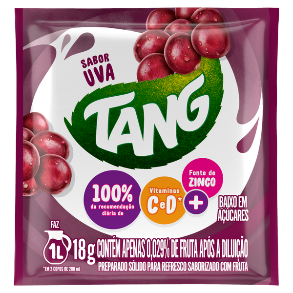 Refresco em Pó Tang Uva 18g