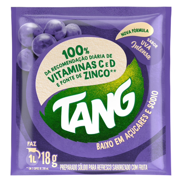 Refresco em Pó Tang Uva Intensa 18g