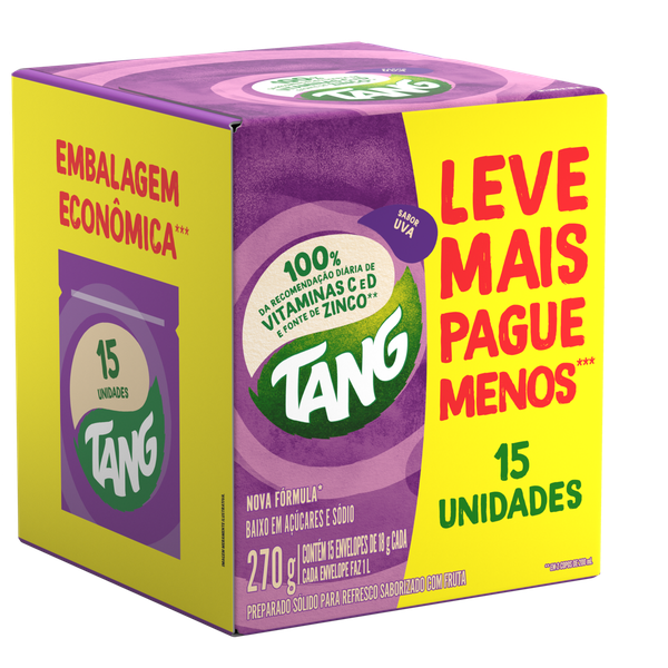 Refresco em Pó Tang Uva 15x18g
