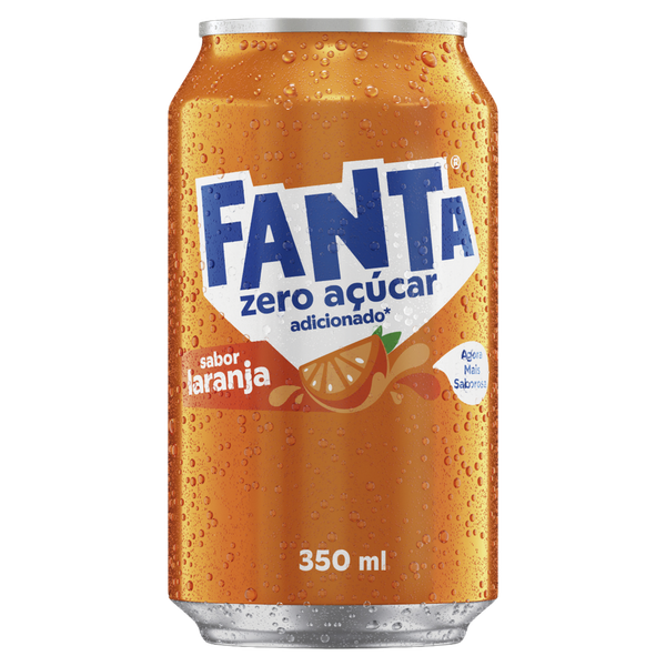 Refrigerante Fanta Laranja Zero Lata 350ml