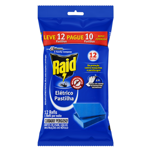 Inseticida Refil Elétrico Raid Leve 12 Pague 10Un