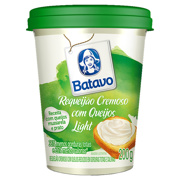 Requeijão Batavo Cremoso Light 200g