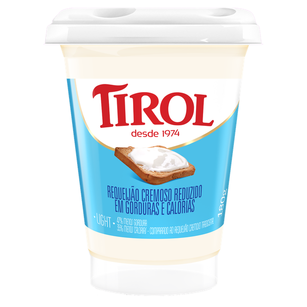 Requeijão Tirol Cremoso Light 180g