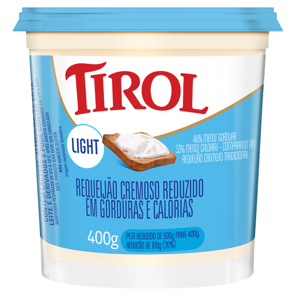 Requeijão Tirol Cremoso Light 400g
