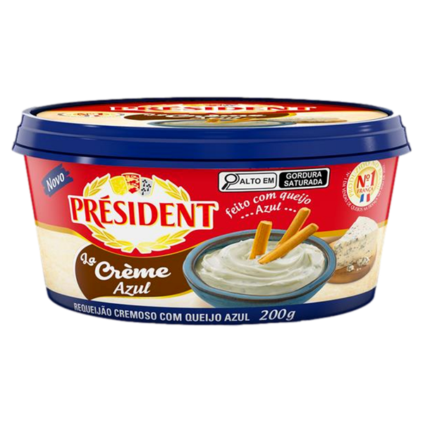 Requeijão Président Queijo Azul 200g