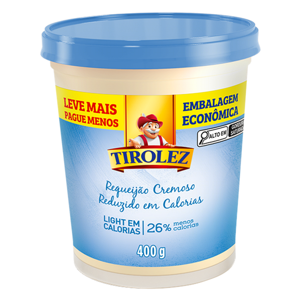 Requeijão Tirolez Light 400g