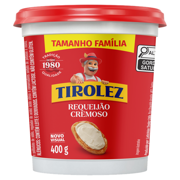 Requeijão Tirolez Tradicional 400g