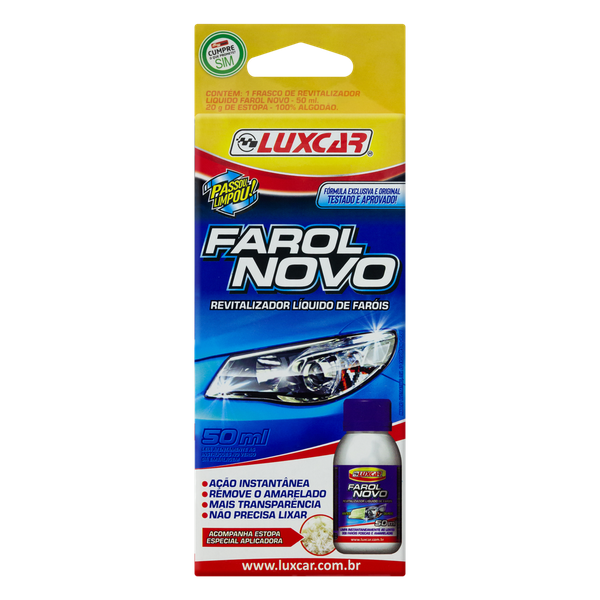 Revit Líquido Luxcar Farol Novo 50ml