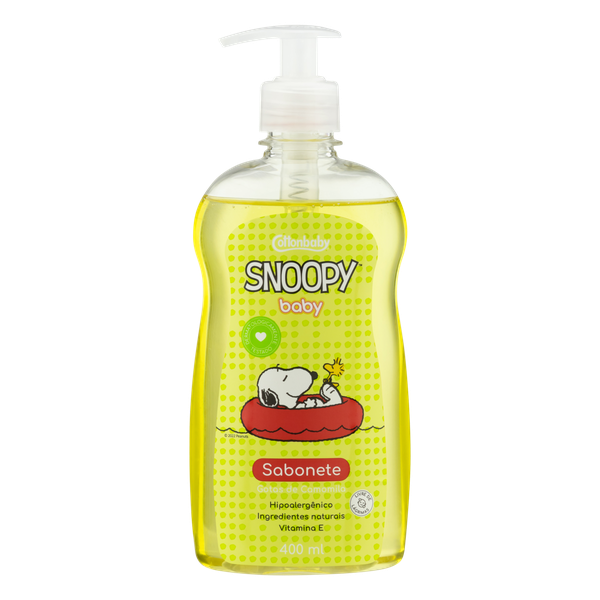 Sabonete Líquido Cottonbaby Snoopy Bb Gotas Camomila 400ml