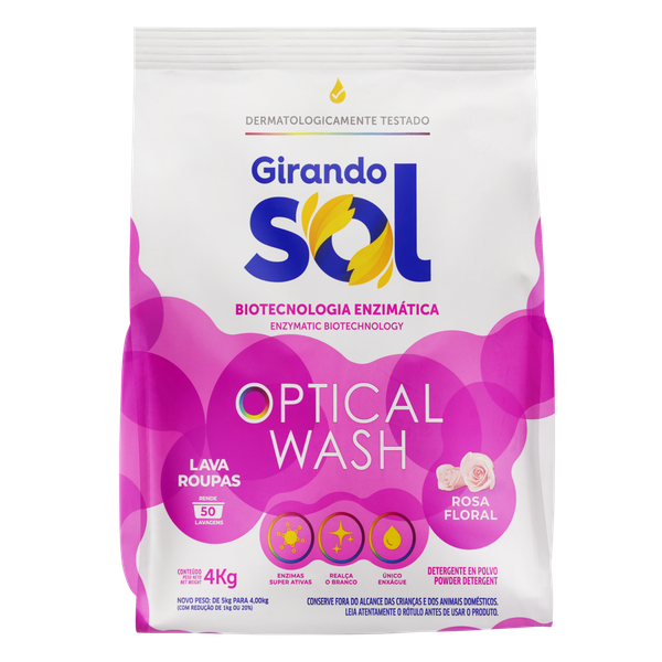 Detergente em Pó Girando Sol Rosa 4kg