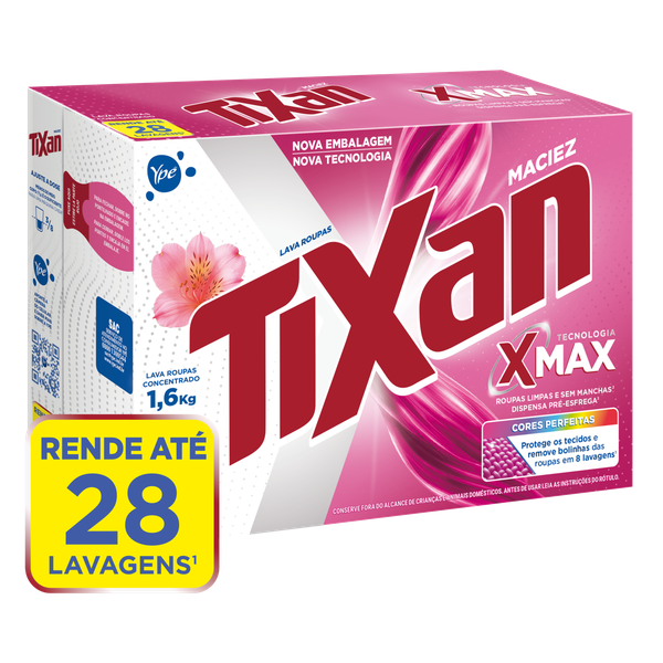 Detergente em Pó Tixan Ypê Maciez Cartucho 1,6kg