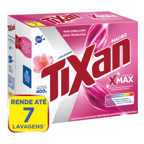 Detergente em Pó Tixan Ypê Maciez Cartucho 400g