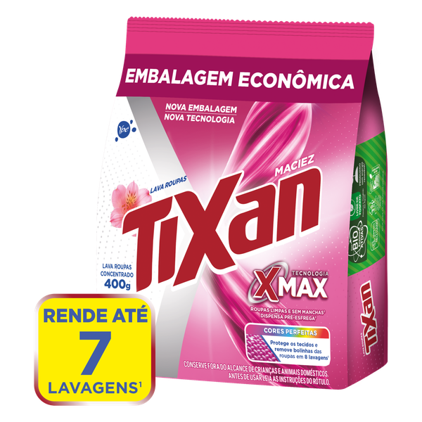 Detergente em Pó Tixan Ypê Sachê Maciez 400g