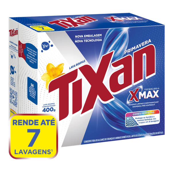 Detergente em Pó Tixan Ypê Primavera Cartucho 400g