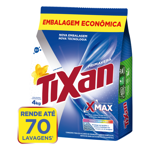 Detergente em Pó Tixan Ypê Sachê Primavera 4kg