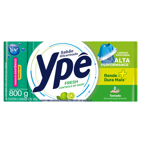 Sabão Ypê Verde Fresh 5x180g