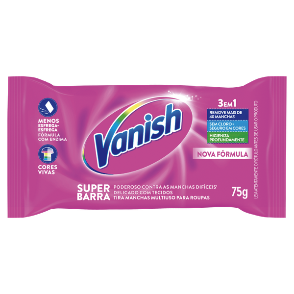 Sabão em Barra Vanish Tira Manchas 75g