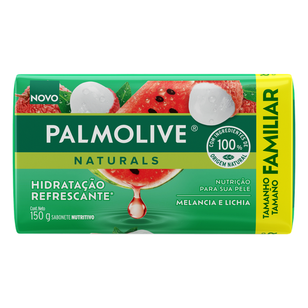Sabonete Palmolive Palm Natural Melancia Lichia 150g