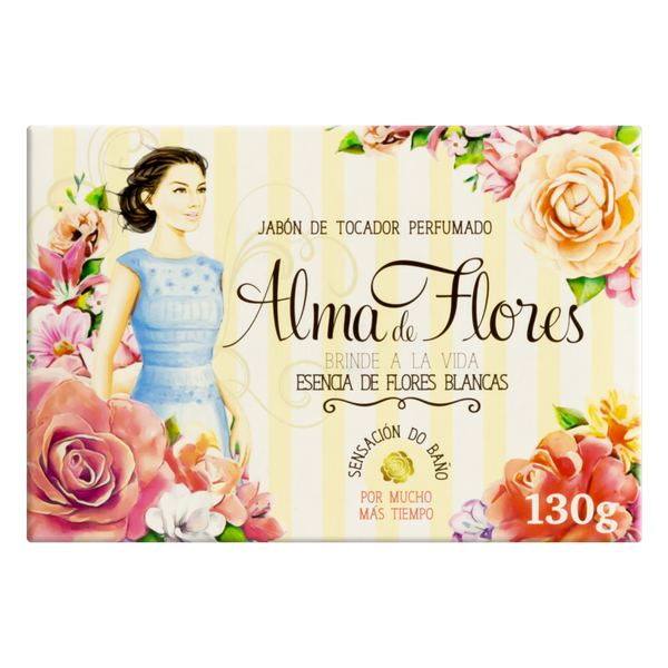 Sabonete Alma de Flores Flores Brancas 130g