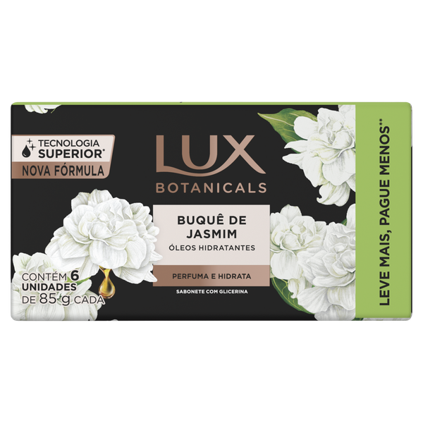 Sabonete Barra Lux Botanicals Buquê De Jasmim 6x85G