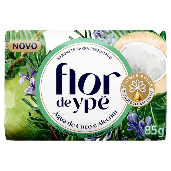 Sabonete Flor de Ypê Água de Coco e Alecrim 85g