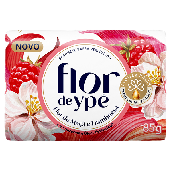 Sabonete Flor de Ypê Flor de Maçã e Framboesa 85g