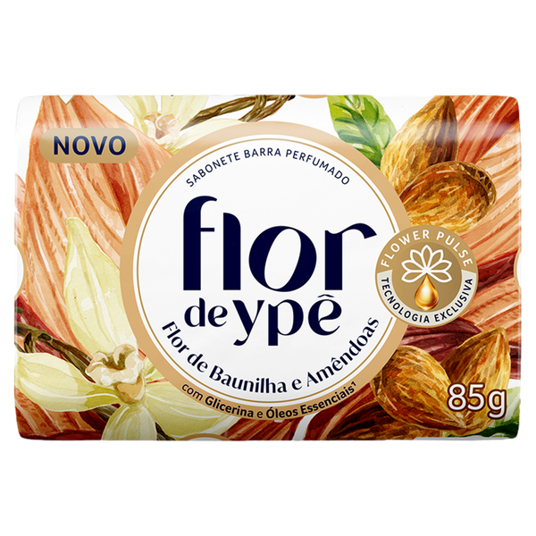 Sabonete Flor de Ypê Flor de Baunilha e Amêndoas 85g
