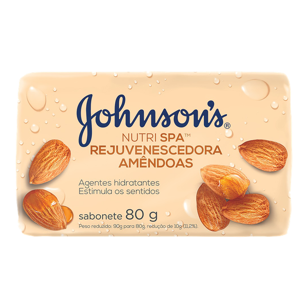 Sabonete Johnson's Amêndoas 80g