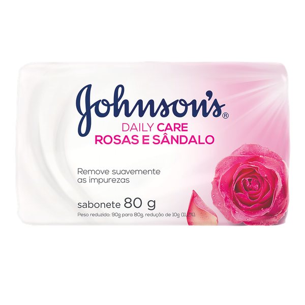 Sabonete Johnson's Rosas e Sândalo 80g