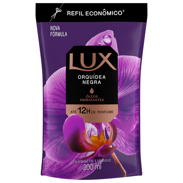 Sabonete Líquido Lux Botanicals Orquídea Negra Refil 200ml