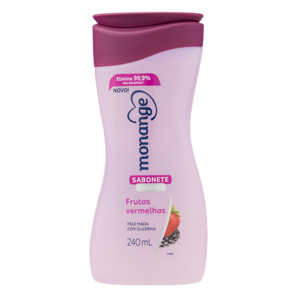 Sabonete Líquido Monange Frutas Vermelhas 240ml