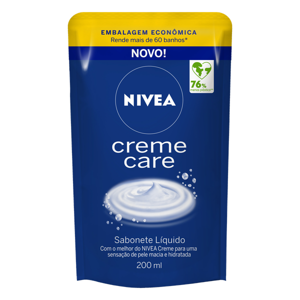 Sabonete Líquido Nivea Refil Creme Care 200ml