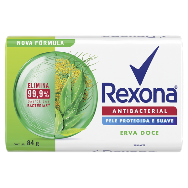 Sabonete Rexona Antibac Erva Doce 84g