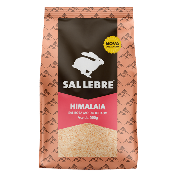 Sal Lebre Rosé Himalaia Moído Iod 500g