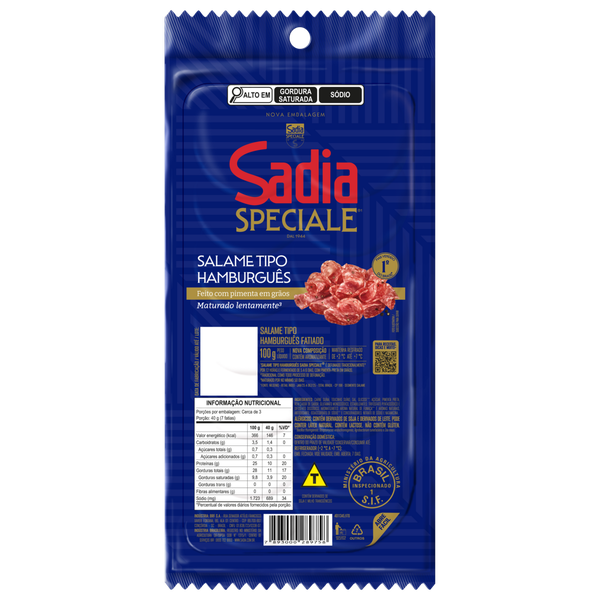 Salame Hamburguês Sadia Fatiado 100g