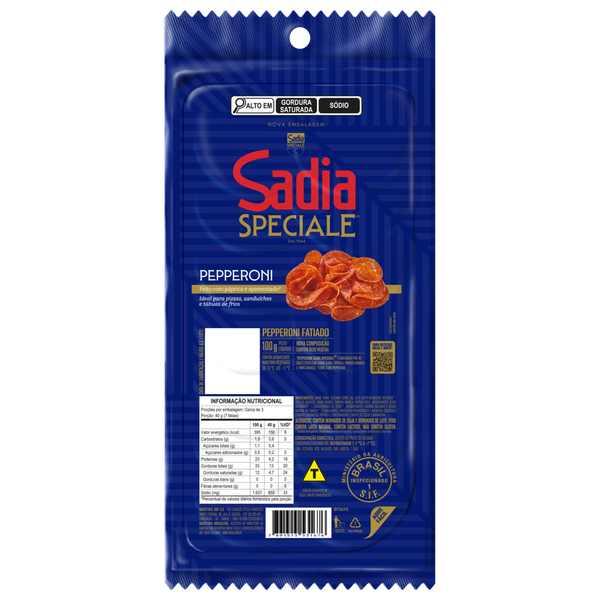 Salame Pepperoni Fatiado Sadia 100g