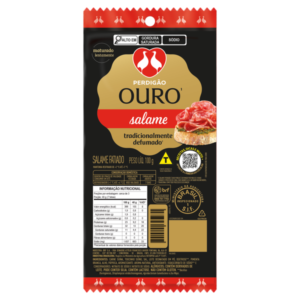 Salame Perdigão Fatiado 100g
