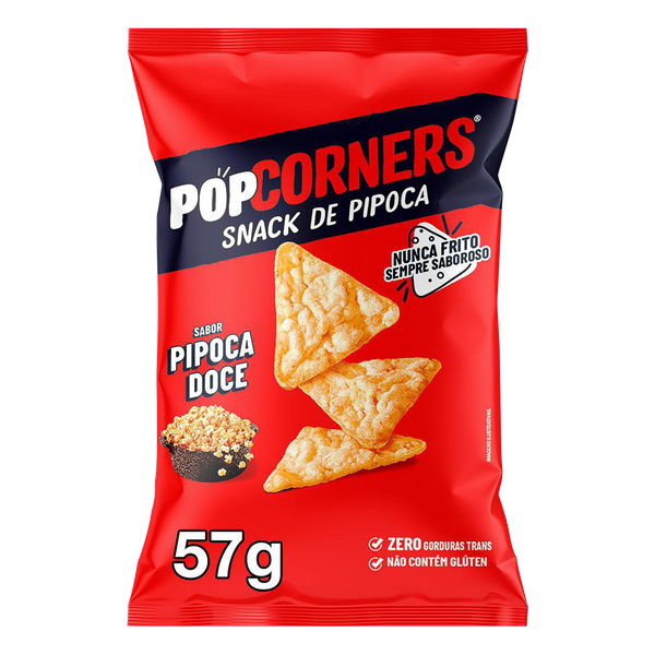 Salgadinho Popcorners Adocicado 57g