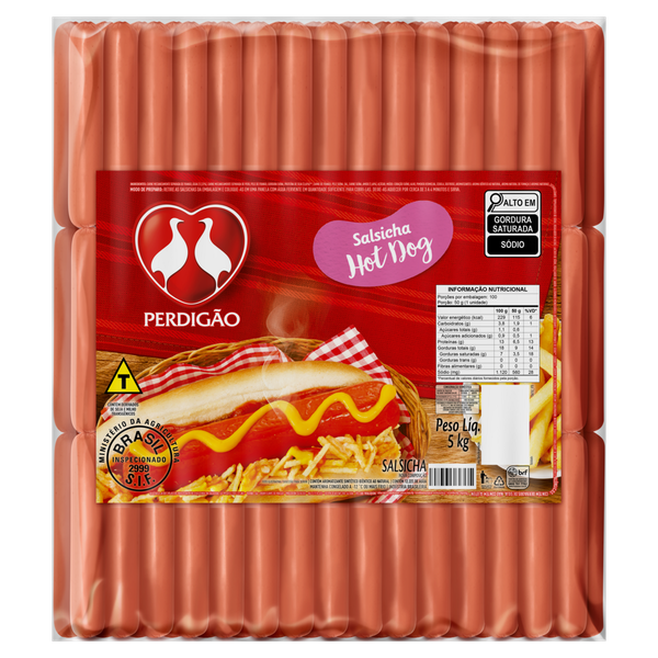 Salsicha Perdigão Granel 5kg