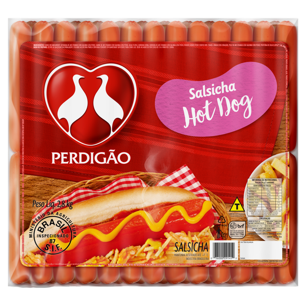 Salsicha Perdigão Hot Dog 2,8kg