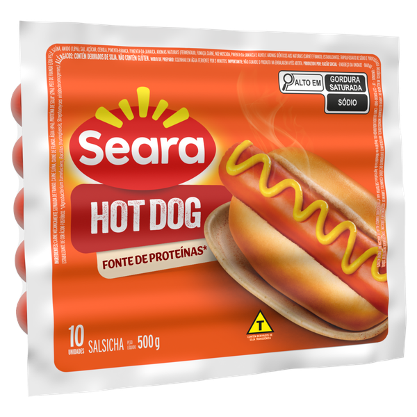 Salsicha Seara Hot Dog 500g