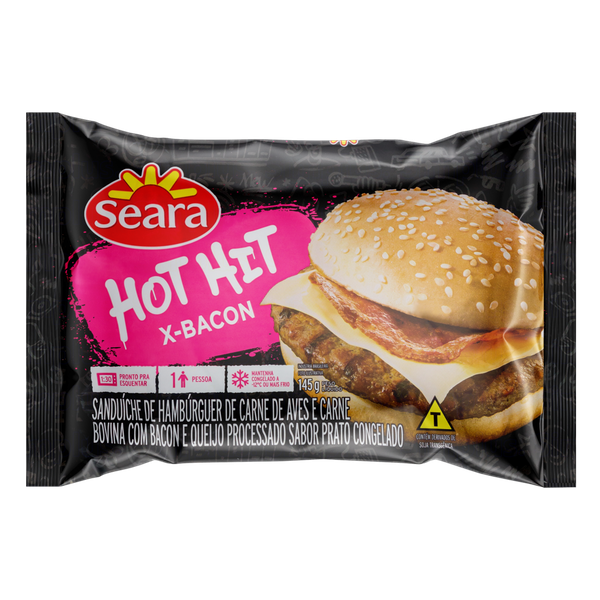 Sanduíche Hot Hit Seara Bacon 145g
