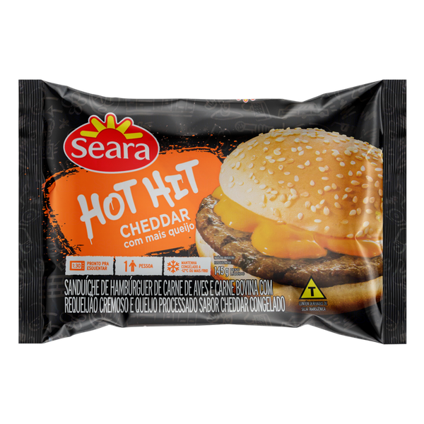 Sanduíche Hot Hit Seara Cheddar 145g