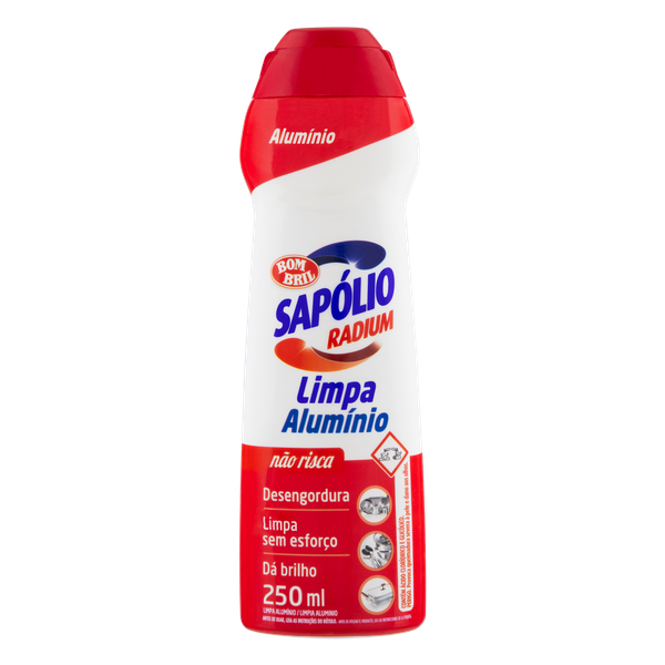 Sapólio Radium Cremoso Limpa Alumínio 250ml