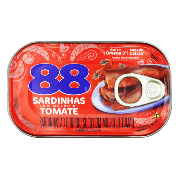Sardinha Atum 88 88 Tomate 125g